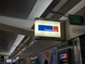 Travelex ATM and sign location at SFO airport